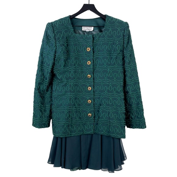 Victor Costa for Lord Taylor Vintage (14) Suit Jacket Pleated